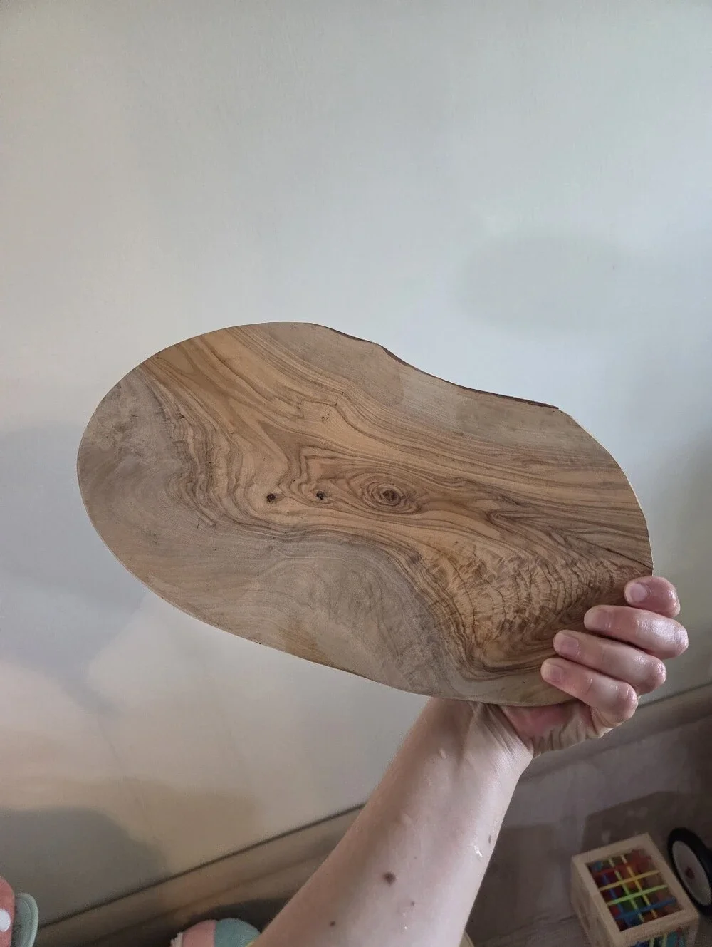 Live Edge Olive Wood Serving Board/Platter - Approx. 12